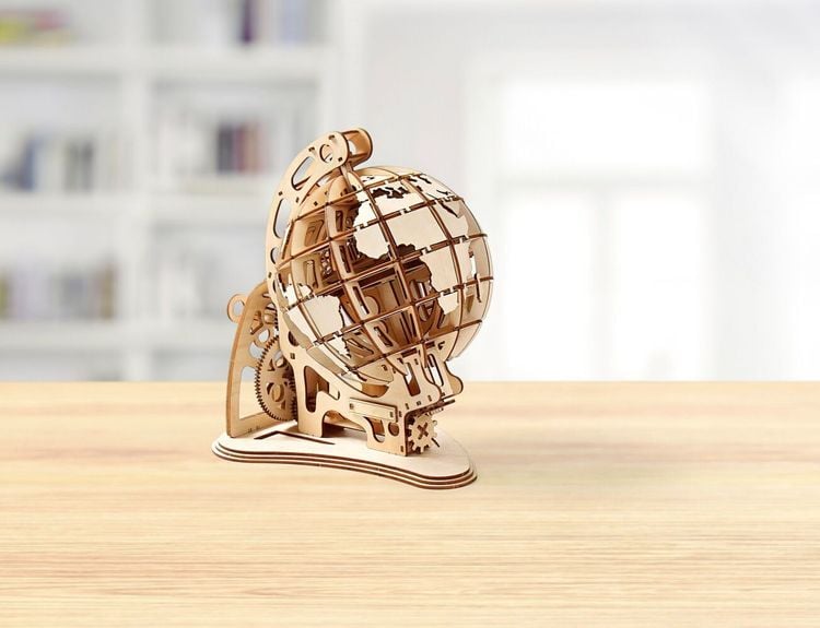 3D Holzpuzzle Globus