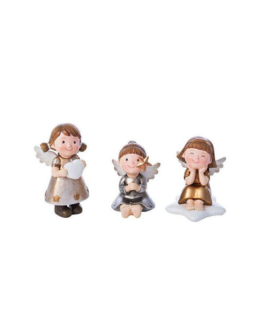 Dekofiguren "Engelkinder" 3er-Set