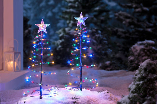LED-Gartenstecker "Rivolto" 2er-Set
