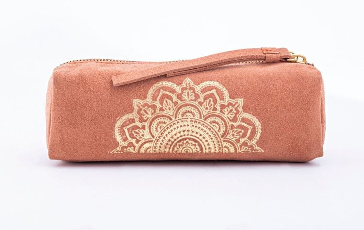 Federmäppchen "Mandala" Leder