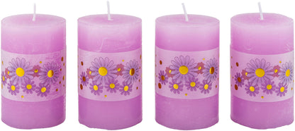 Stumpenkerzen "Amalie" 4er-Set