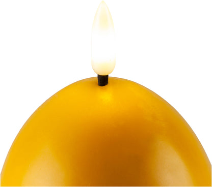 LED-Kerzen "Ei" 3er-Set (Farbe: gelb)