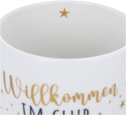 Tasse "Club der alten Schachteln" (Alter: 70 Jahre)