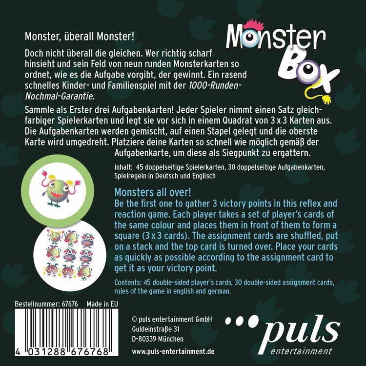 Puls entertainment Monster Box (Spiel).67676