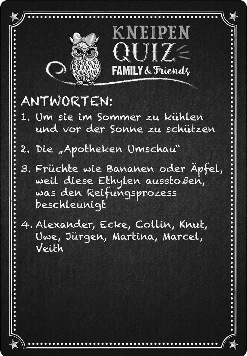 Moses Kneipenquiz - Family & Friends Spezial