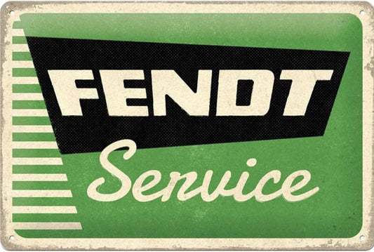 Nostalgic-Art Merchandising Schild Fendt Service 20 x 30 cm, Metall (20 x 30 cm)