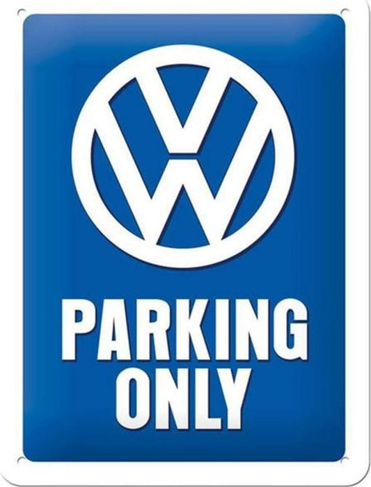 Nostalgic-Art Merchandising Schild VW Parking Only 15 x 20 cm, Metall (15 x 20 cm)