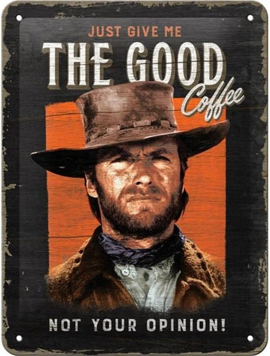 Nostalgic-Art Merchandising Schild The Good Coffee 15 cm x 20 cm, Metall (15 x 20 cm)