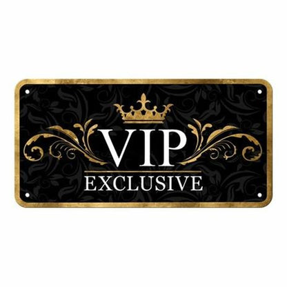 Hängeschild. VIP Exclusive, Achtung