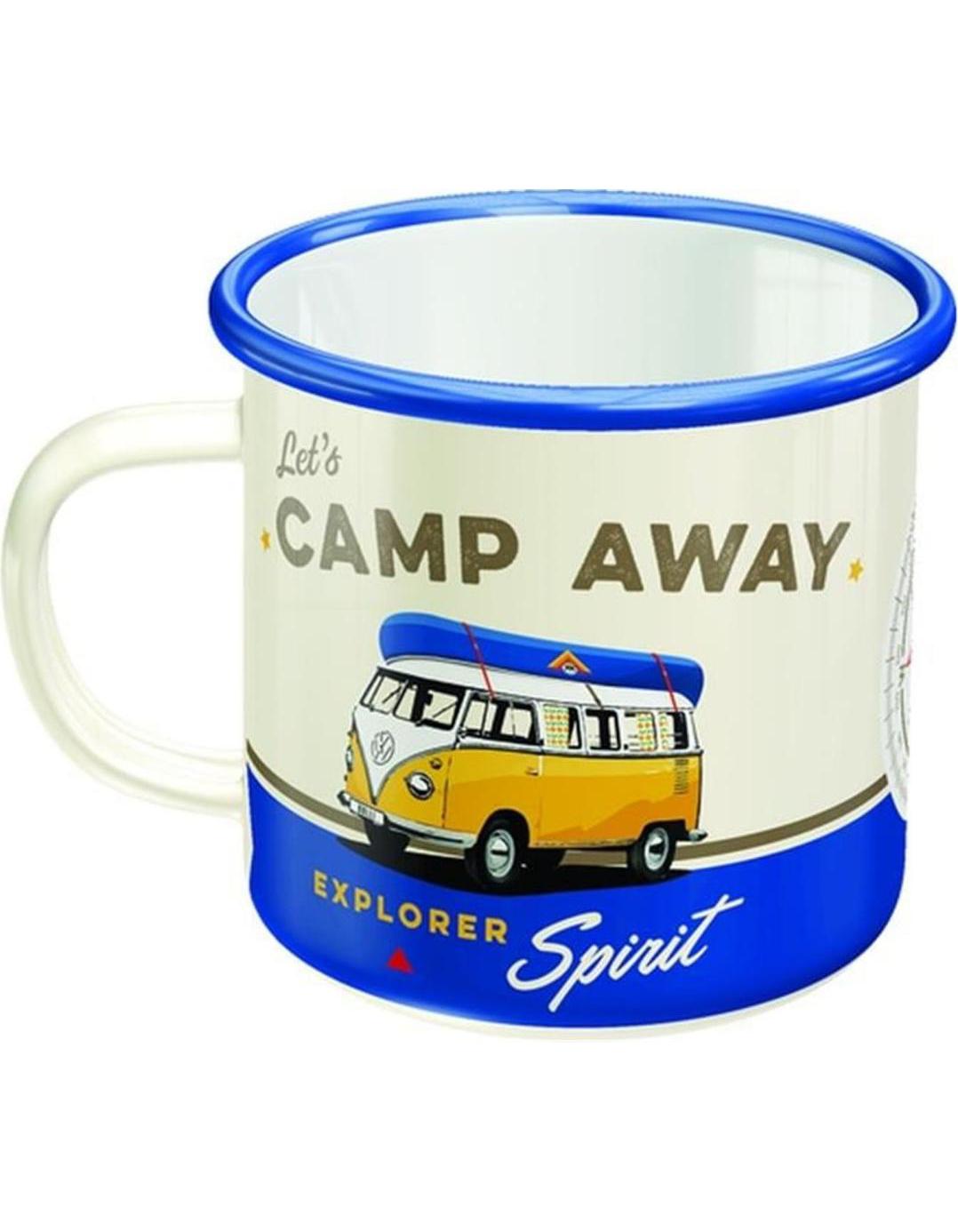 Nostalgic-Art Merchandising Universaltasse Lets Camp Away 360 ml, 1 Stück, Weiss (360 ml, 1 x)