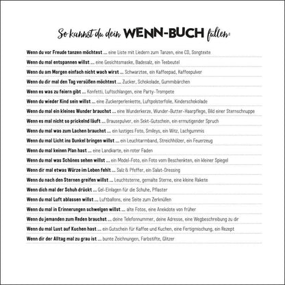 Wenn-Buch für dich - An dich gedacht - F