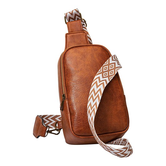 HJP Damen Sling Bag "Fina" (Farbe: cognac)