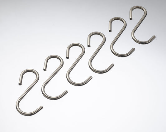 Ersatzhaken zu Küchenreling 858024, 6er Set, Edelstahl