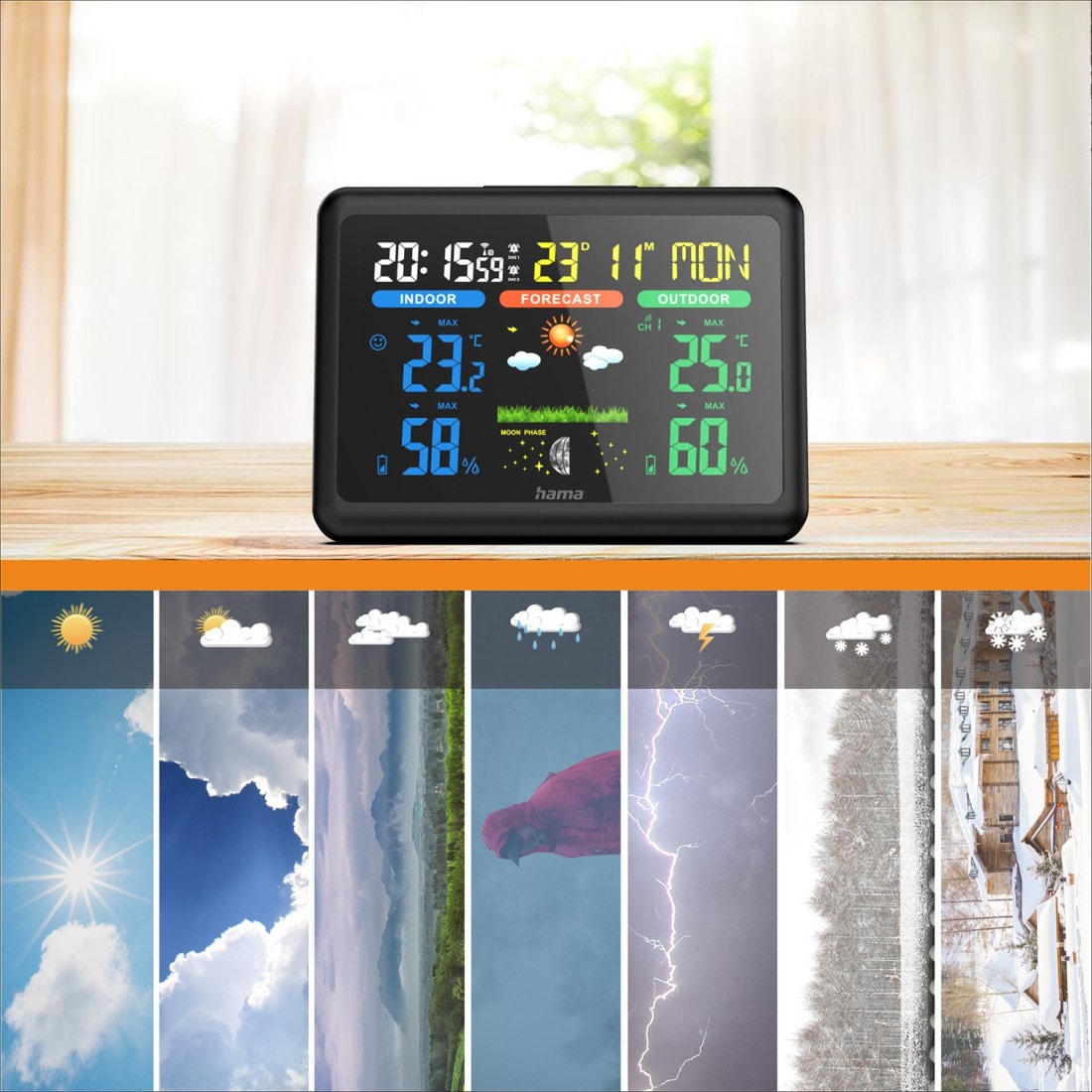 Hama Wetterstation Color