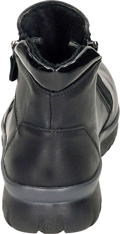 Comfortabel Damen-Stiefelette "Franziska", schwarz (Grösse: 37)