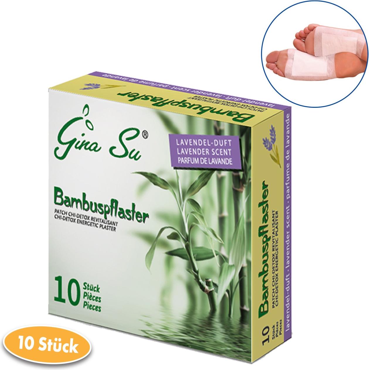 Bambuspflaster mit Lavendelduft, 10er Set