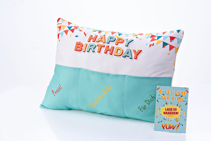 Kissen "Happy Birthday" 49 x 35 cm