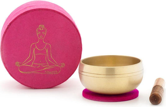 Klangschalen-Set in Box pink YOGA