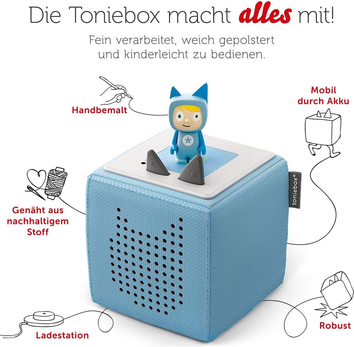 Toniebox Starterset Blau (Kreativ-Tonie)