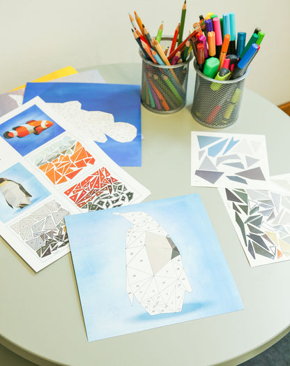 Mosaikbastelset Stickern nach Zahlen OZEAN