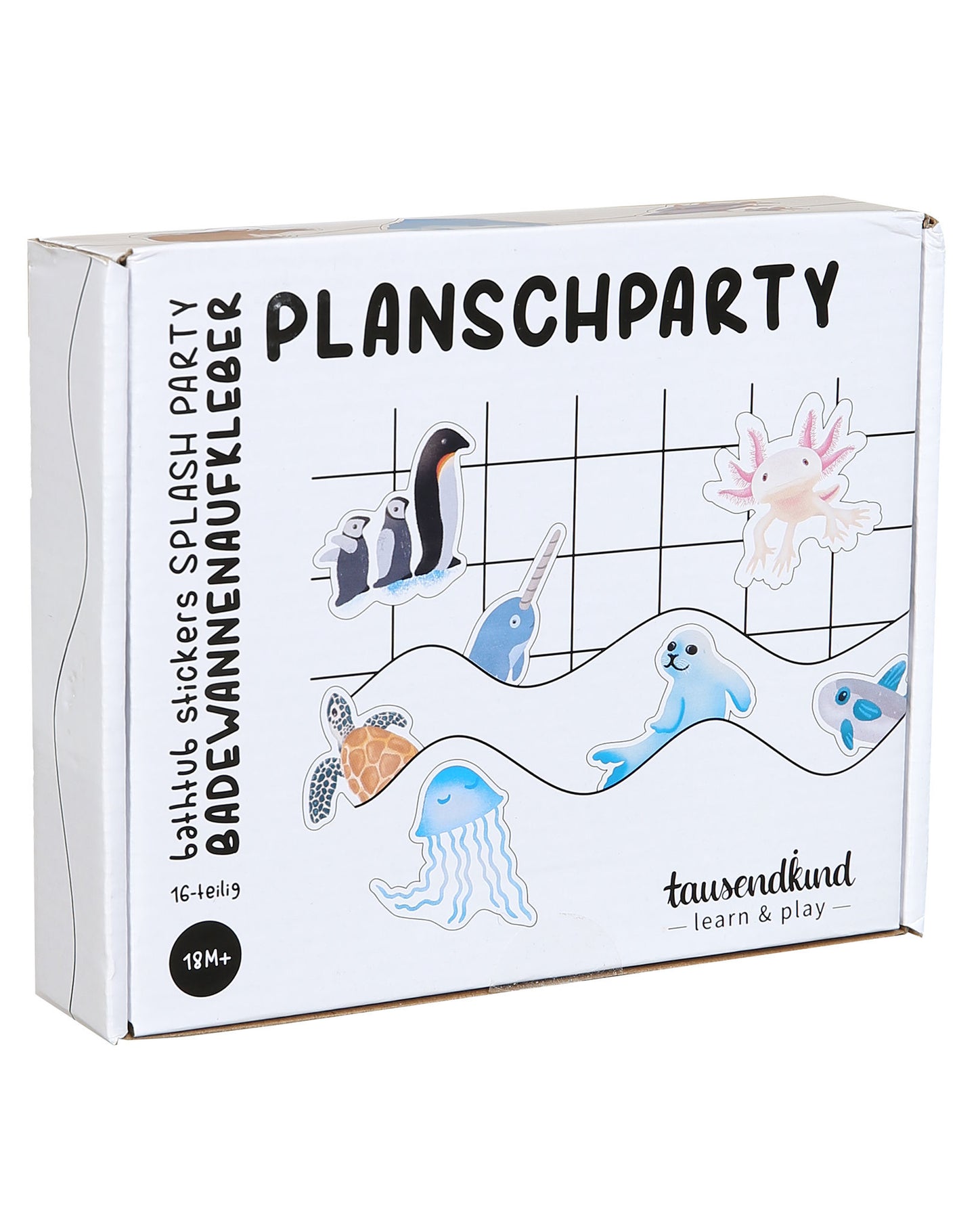 Badewannenaufkleber PLANSCHPARTY 16-teilig