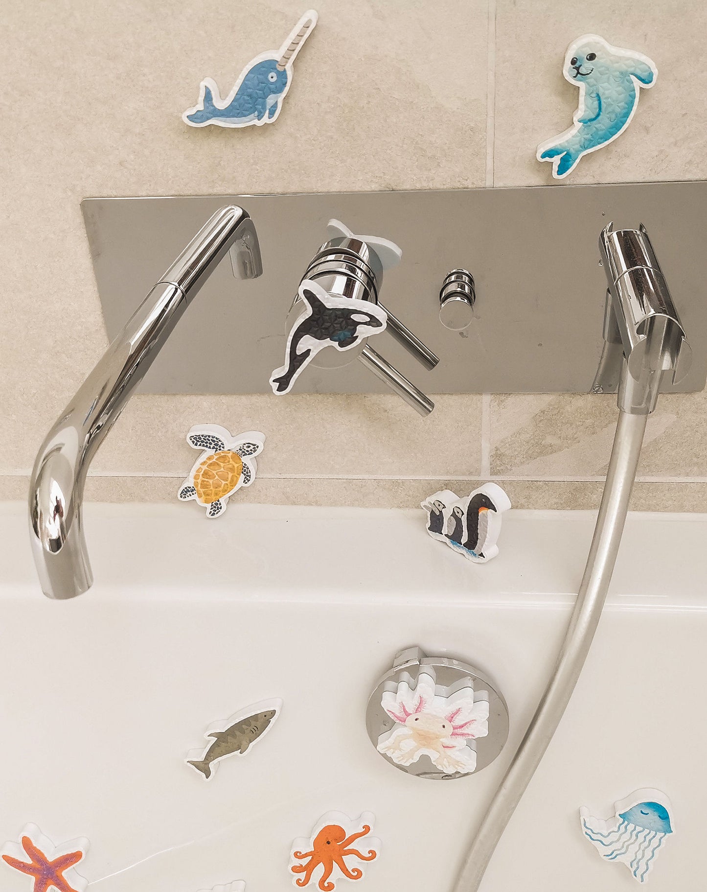 Badewannenaufkleber PLANSCHPARTY 16-teilig