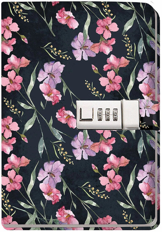 Trötsch Tagebuch mit Zahlenschloss Flowers (Deutsch, 2022, Trötsch Verlag GmbH & Co. KG)