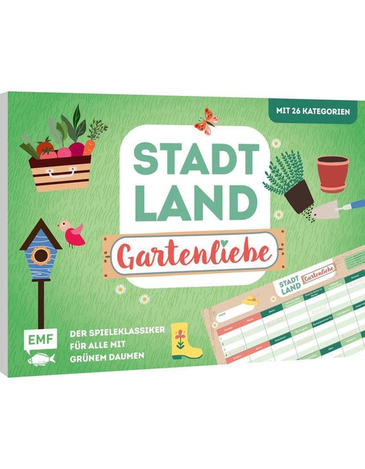Edition Fischer Stadt, Land, Gartenliebe - Der Spieleklassiker für alle mit grünem Daumen (Deutsch, 2022)