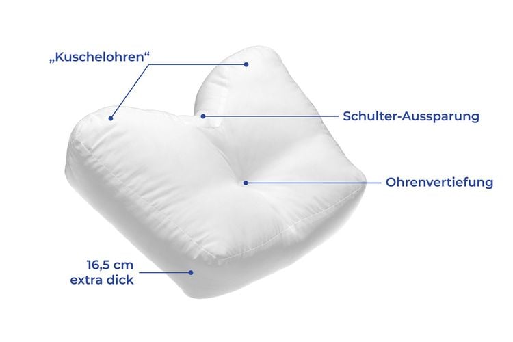 Seitenschläferkissen- ergonomisch geformt