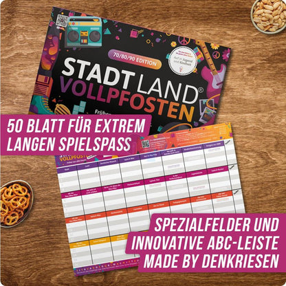 Denkriesen STADT LAND VOLLPFOSTEN® A4 - 70/80/90 EDITION " Früher war alles besser"