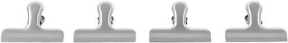 Verschlussklammern Edelstahl, 4er-Set
