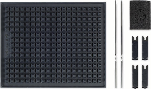 KitchBo Silikon-Backmatte Starter Set 8-tlg. 37x28cm schwarz
