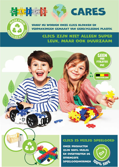 Clics Rollerbox blau 400 Teile