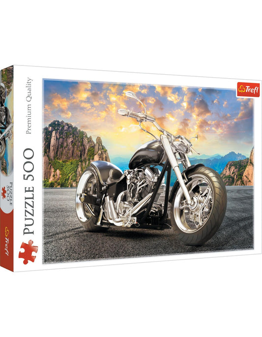 Trefl Schwarzes Motorrad (500 Teile)
