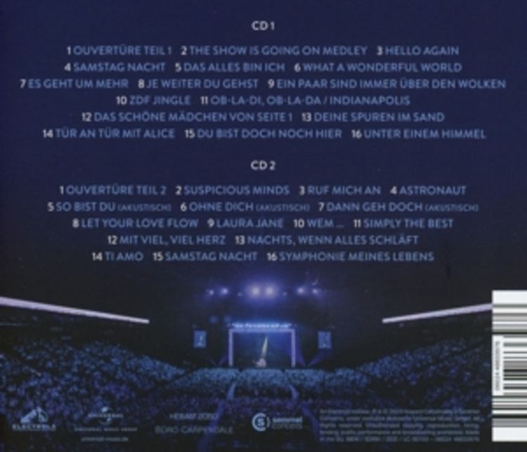 Carpendale H/Die Show meines ..Live 2CD