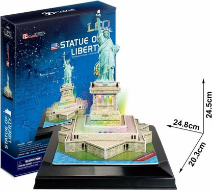 3D LED Puzzle Freiheitsstatue