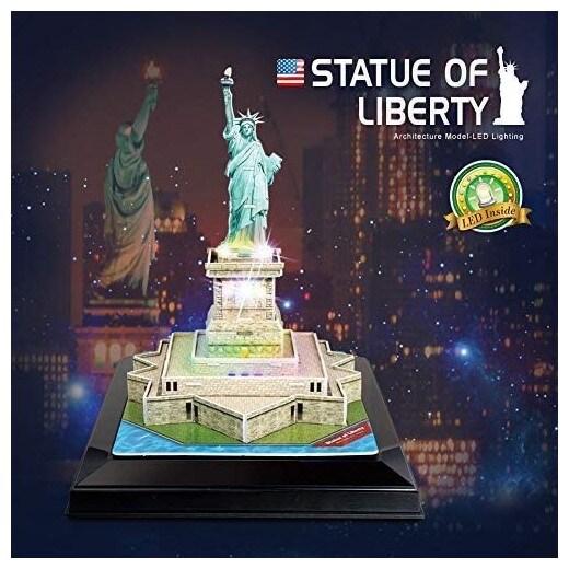 3D LED Puzzle Freiheitsstatue