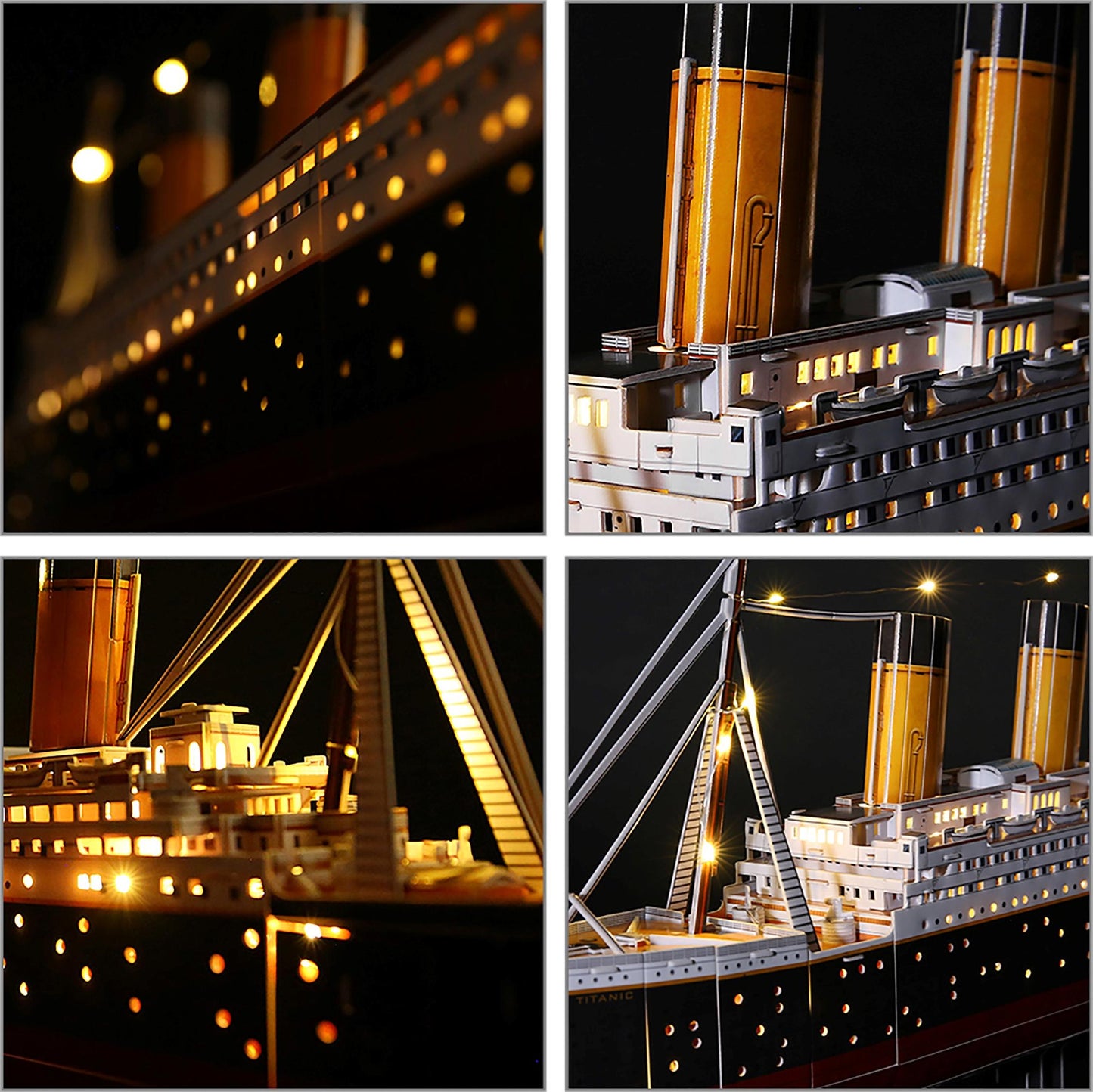 3D Puzzle Titanic mit LED Beleuchtung / 266 teilig