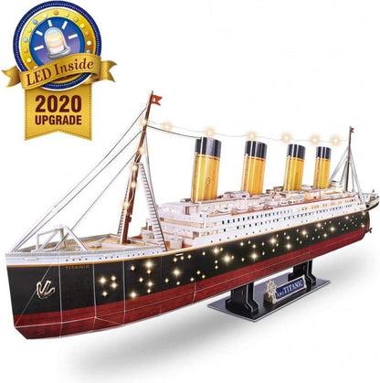 3D Puzzle Titanic mit LED Beleuchtung / 266 teilig