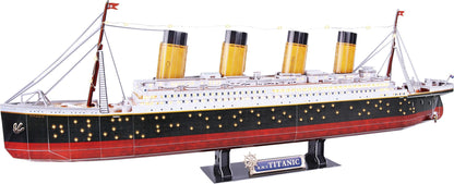 3D Puzzle Titanic mit LED Beleuchtung / 266 teilig