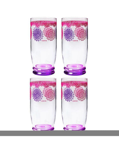 Wasserglas Giove flieder, 4er Set