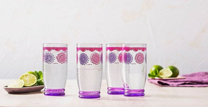 Wasserglas Giove flieder, 4er Set