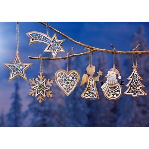 Dekohänger "White Christmas", 7er-Set