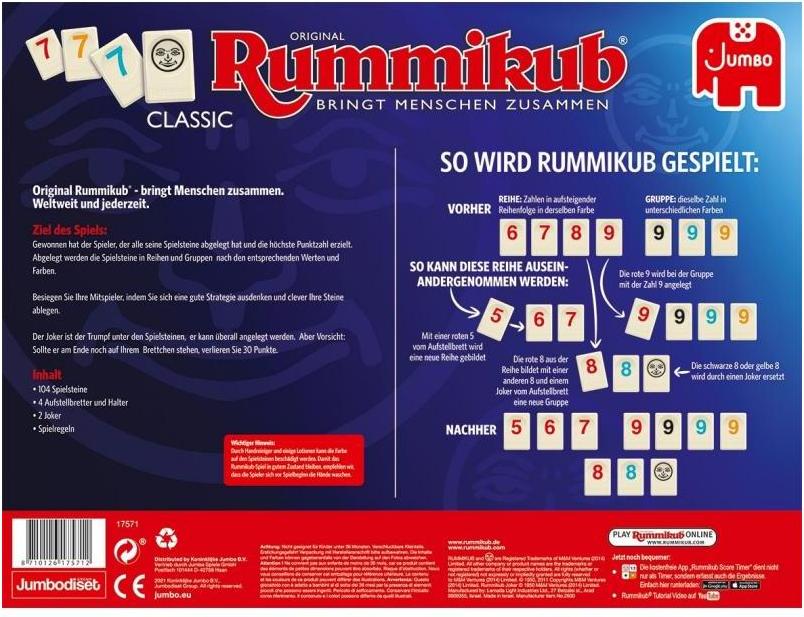 Jumbo Original Rummikub Classic