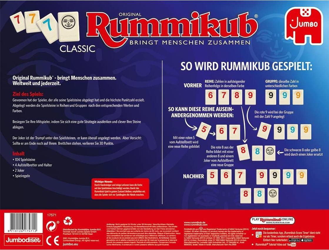 Jumbo Original Rummikub Classic