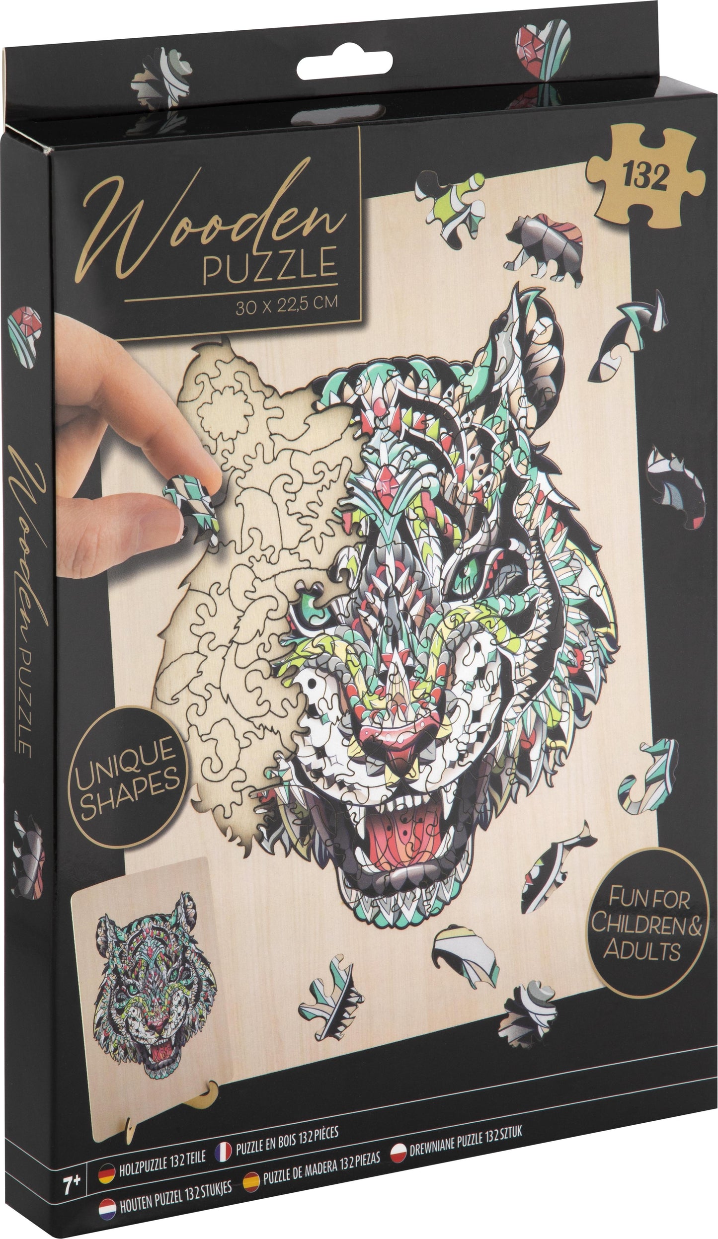 Holzpuzzle Tiger 135tlg