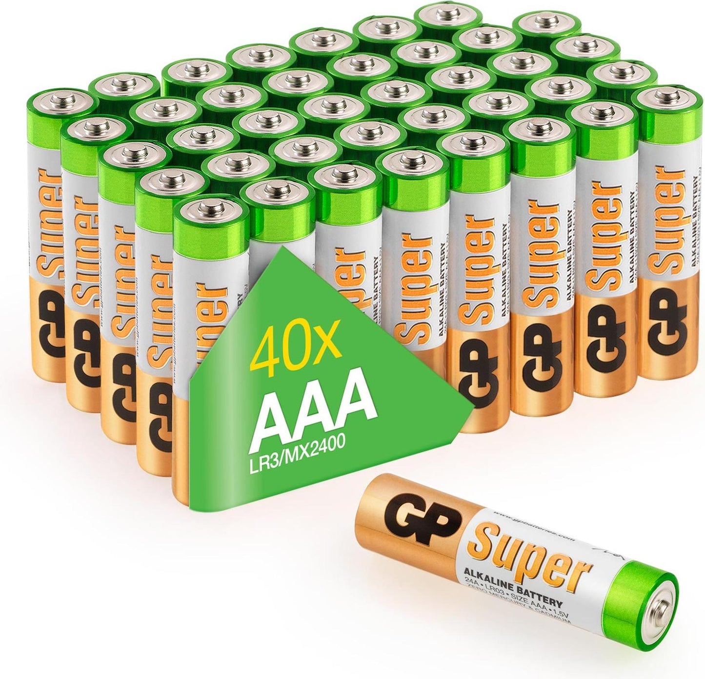 AAA Batterie GP Super Alkaline 1,5V , 40er Pack