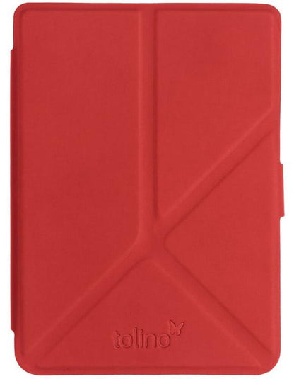 tolino shine 3, Schutztasche mit Origami Standfunktion (Farbe:rot)
