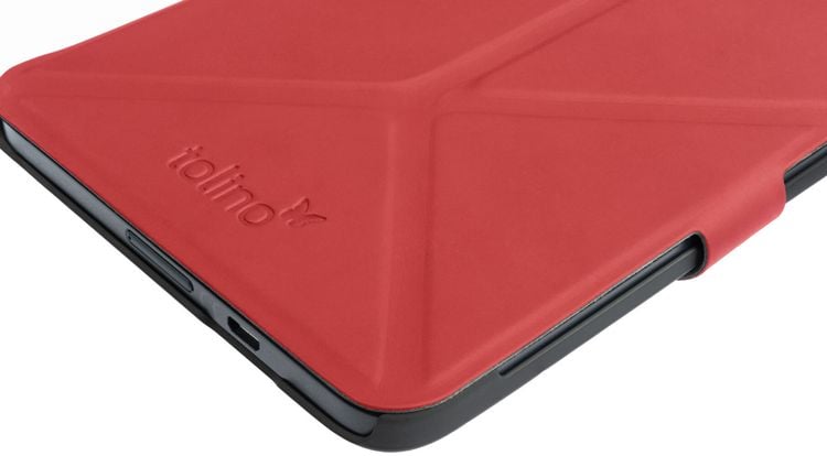 tolino shine 3, Schutztasche mit Origami Standfunktion (Farbe:rot)