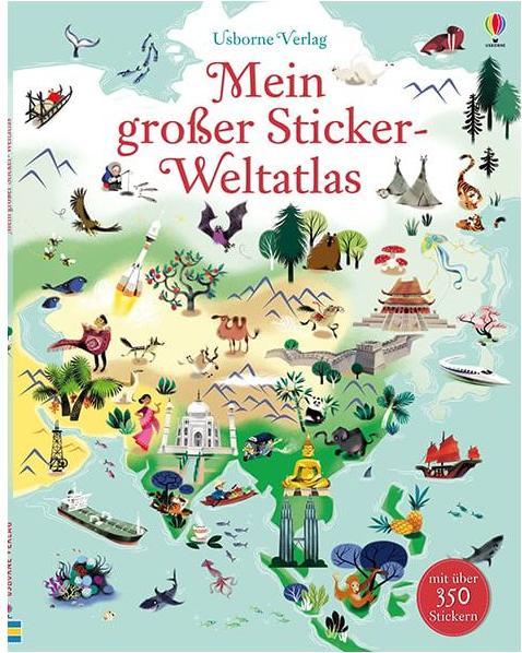 Usborne Publishing Mein großer Sticker-Weltatlas (Deutsch, 2014, Sam Baer, Nathalie Ragondet)